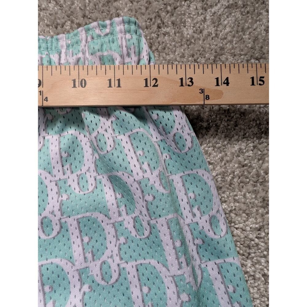 Bravest Studios Shorts Mens XS Mint Green Monogram Mesh Basketball Streetwear - Picture 5 of 6